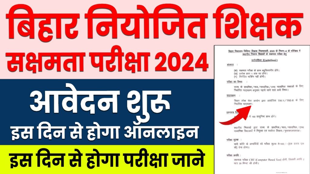 Bihar Niyojit Teacher Sakshamta Exam 2024